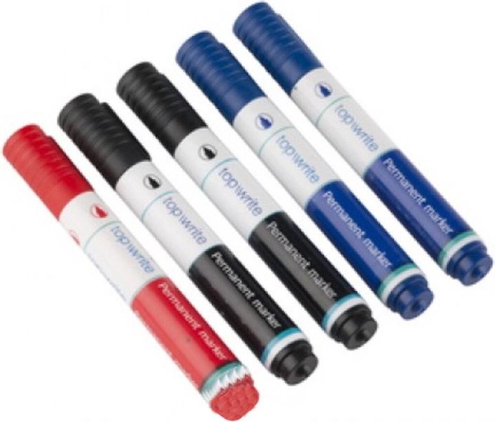 Produktbild Topwrite Permanent Marker (Mehrfarbig, 2 mm, 5 x)