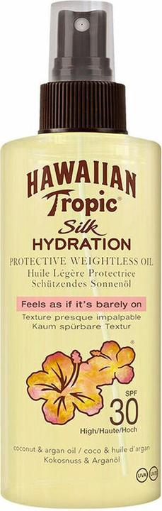 Immagine prodotto Hawaiian Tropic Olio secco idratante Silk Mist SPF 30 150ml (Spray solare, SPF 30, 150 ml)