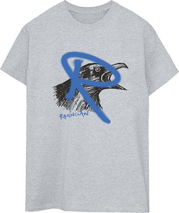 Actual product image Womens/Ladies Ravenclaw Pop Spray Cotton Boyfriend T-Shirt (M)