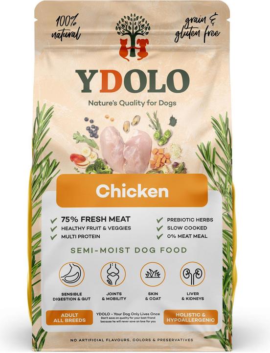 Ydolo Healthy&Fresh Poulet 10kg (Adulte, 1 pcs, 10000 g)