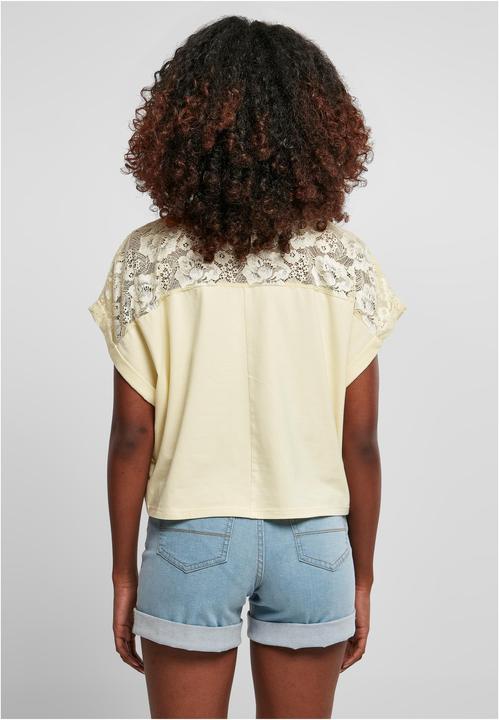 Actual product image Urban Classics Ladies Short Oversized Lace Tee - 12492 (XL)