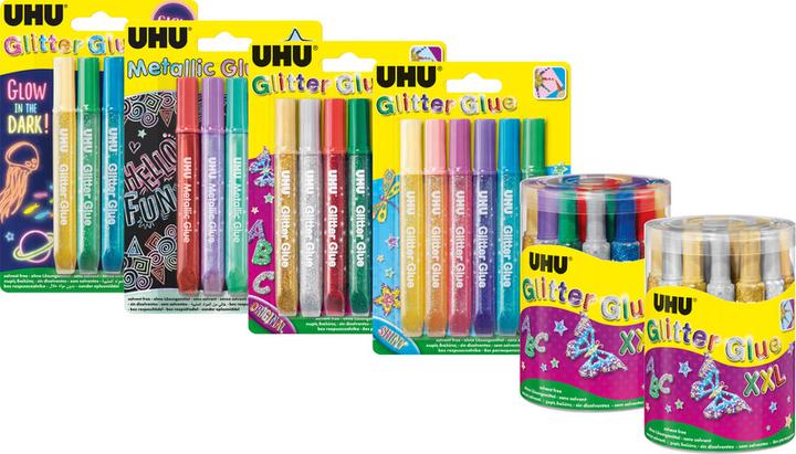 Produktbild UHU Glitzerklebstifte Original (100 g, 10 ml)