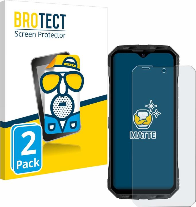 Actual product image BROTECT Anti-glare screen protector matt (2 Piece, Doogee V30T)