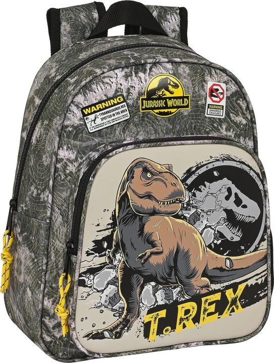 Image du produit Jurassic World Sac à dos scolaire Warning Gris 27 x 33 x 10 cm
