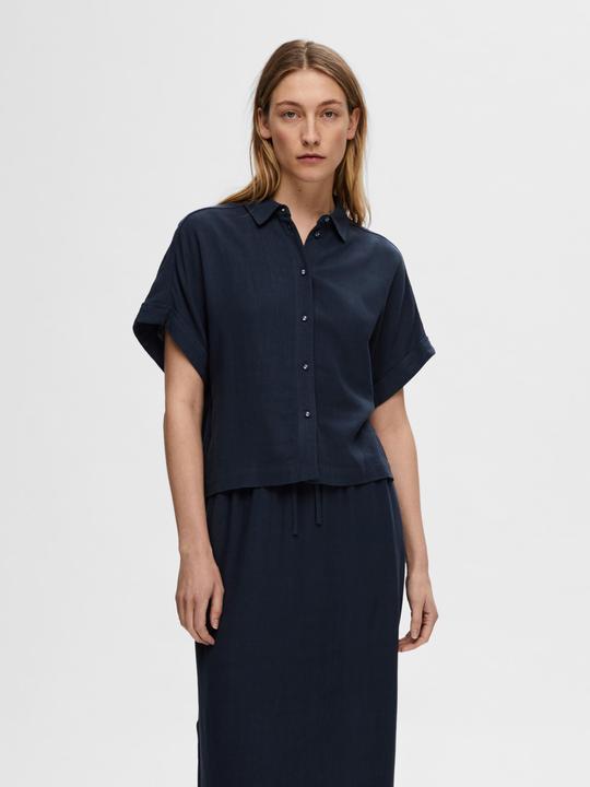 Actual product image Selected Femme Cropped short sleeve shirt (38)