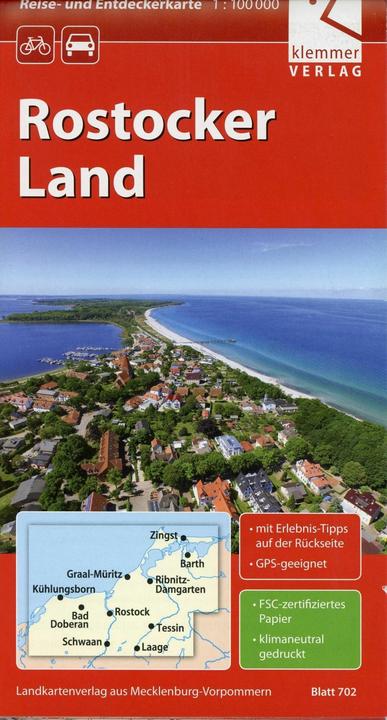 Produktbild Reise- und Entdeckerkarte Rostocker Land