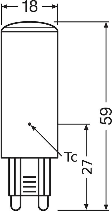 Immagine prodotto Osram Spillo (G9, 4 W, 470 lm, 1 x, E)