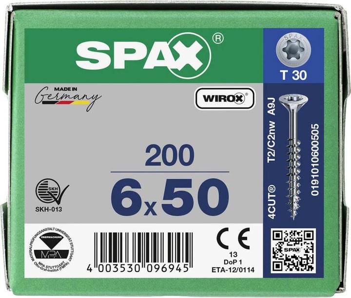 Actual product image Spax Spanplattenschrauben ok-vis SK verzinkt (200 Screws per piece)