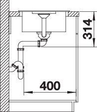 Actual product image Blanco Favum XL 6 S (Top-mounted sink, 86 cm, 43.50 cm)