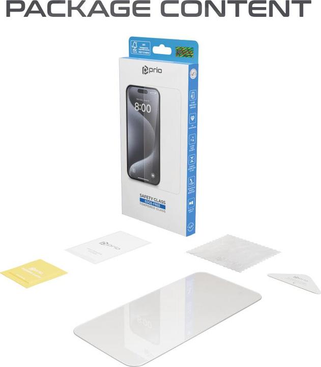 Produktbild prio Tempered Glass (1 Stück, Apple iPhone 16e)