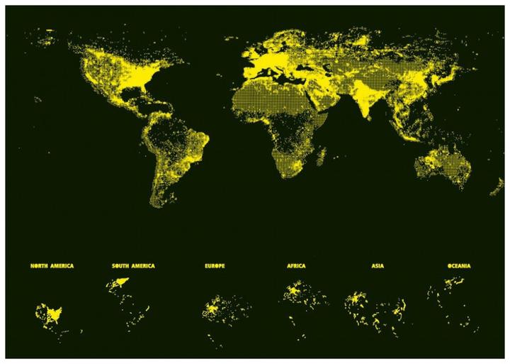 Immagine prodotto Educa Mappa del mondo al neon (1000 pezzi)