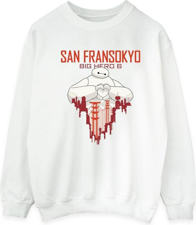 Disney Big Hero 6 Baymax San Fransokyo Heart Sweatshirt (M)