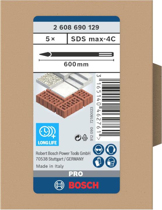 Produktbild Bosch Professional Zubehör PRO SDS max-4C Spitzmeissel-Set, 600 mm (600 mm)