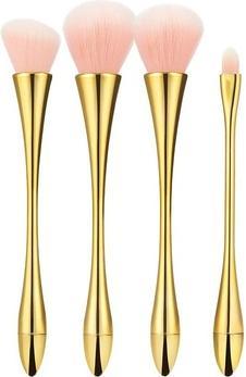 Immagine prodotto Mimo Set di pennelli da trucco dorati 4 pezzi (Set)