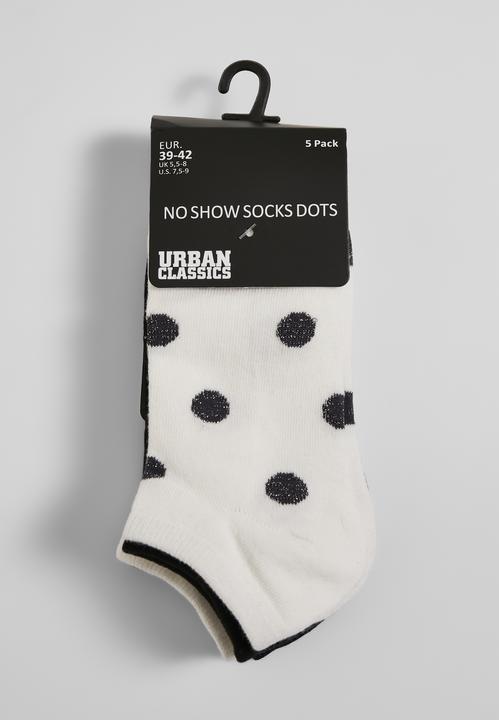 Immagine prodotto Urban Classics Calzini No Show Dots 5-Pack (Confezione da 5 pezzi, 39 - 42)