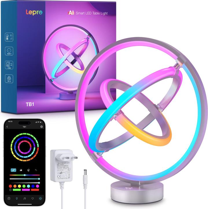Image du produit Lepro TB1 Smart LED Tischlampe 14W mit Music Sync