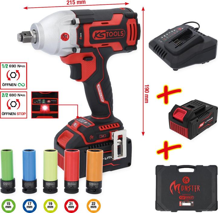 Immagine prodotto KS Tools Emonster (Batteria ricaricabile)