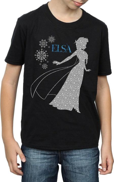 Immagine prodotto Disney Frozen Elsa Christmas Silhouette Maglietta Ragazzi (140, 146)