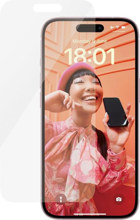 Immagine prodotto PanzerGlass Pellicola protettiva Classic Fit (1 Pezzo/i, Apple iPhone 15)