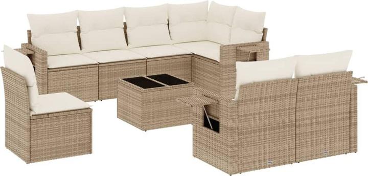 Immagine prodotto VidaXL Mobili da giardino Set di divani Set da giardino 9 pezzi Beige