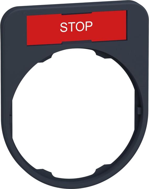 Actual product image Schneider Electric Sign holder 40x50mm, with STOP sign, ZBYF2304