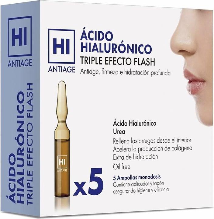 Produktbild Avance Cosmetic Hi Triple Effect Flash Hyaluronic Acid Anti-Aging Ampoules - Pack of 5 (20 ml)