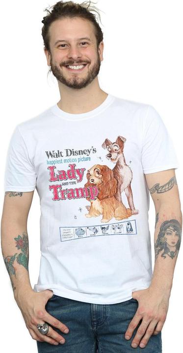 Produktbild Disney Lady And The Tramp Distressed Classic Poster TShirt (3XL)