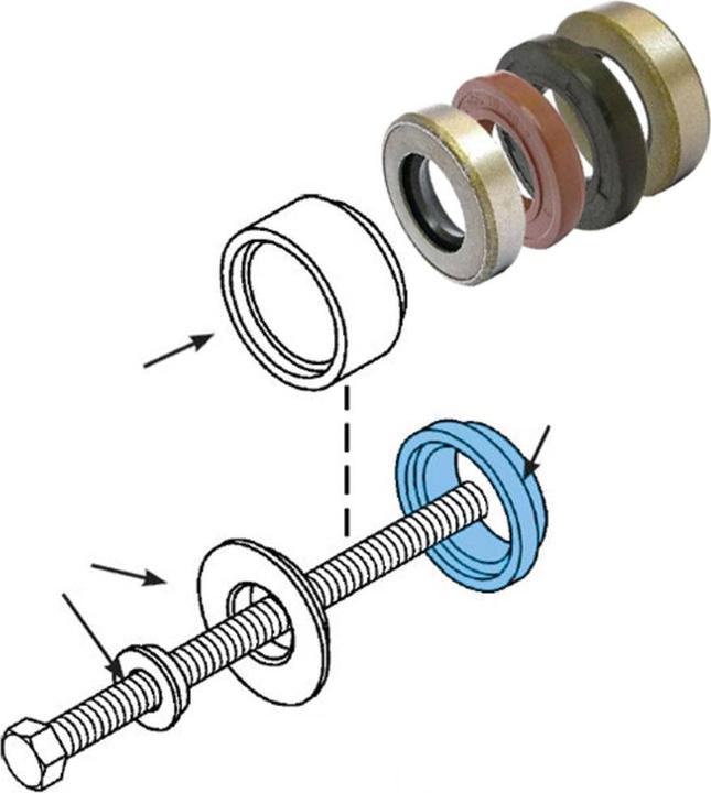 Actual product image KS Tools Oil seal and radial shaft seal assembly tool set