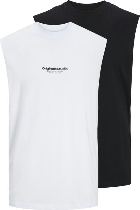 Jack & Jones 2er-pack Gedruckt Rundhalsausschnitt Tanktop Tanktop