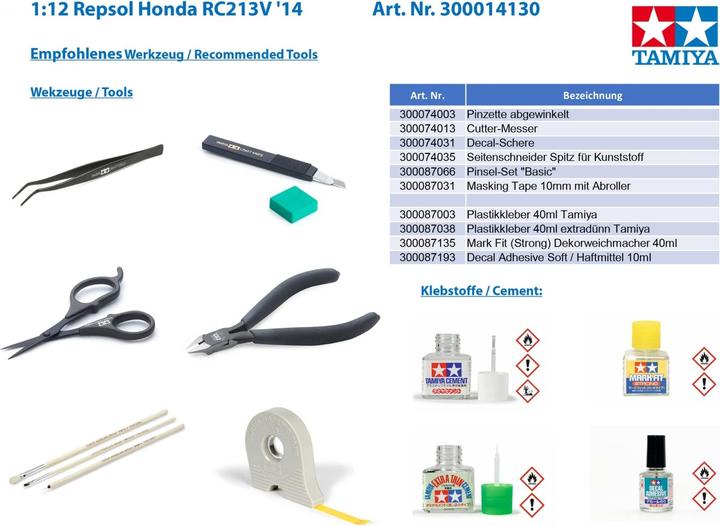 Actual product image Tamiya Repsol Honda RC213V 2014