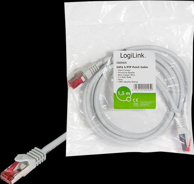 Produktbild LogiLink Netzwerkkabel (S/FTP, CAT6, 1.50 m)