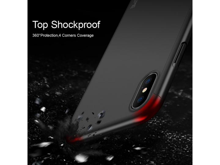Image du produit Floveme Etui en verre blindé 360 degrés pour iPhone XS Protection intégrale (1 pièce(s), Apple iPhone XS)