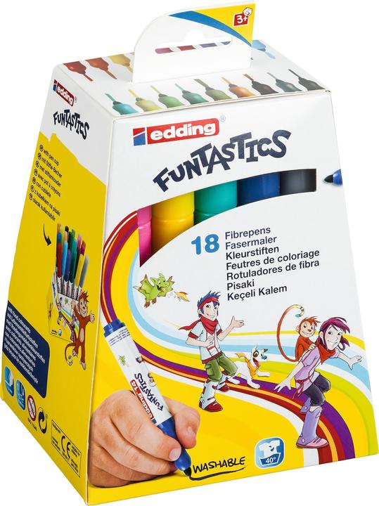 Produktbild Edding Fasermaler 14 Funtastics (Mehrfarbig, 18 x)