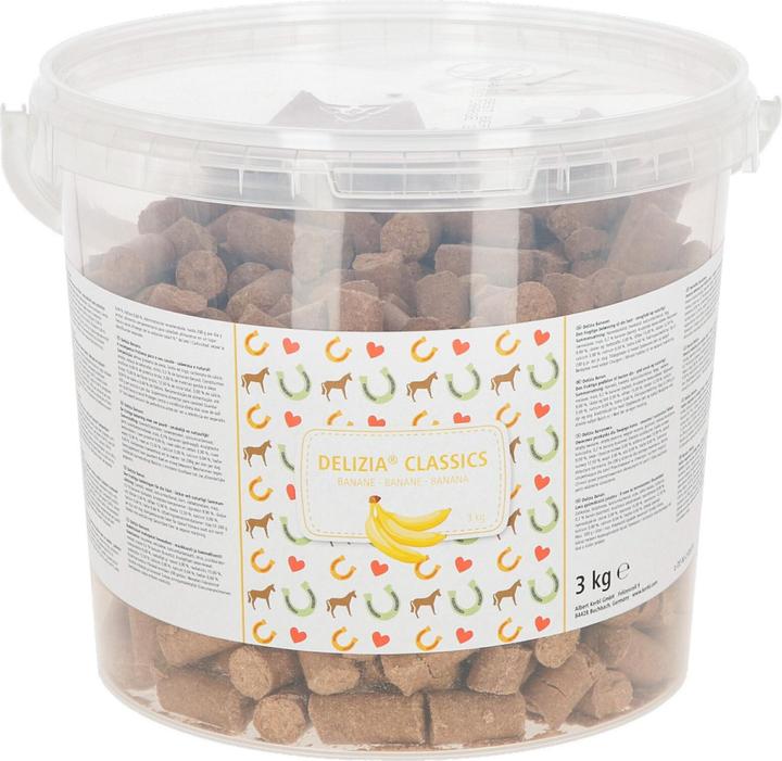 Immagine prodotto Kerbl Delizia Classics Banana - Snack per cavalli - 1 kg (1 x, 1000 g)