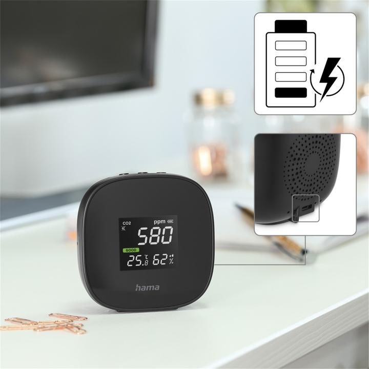 Actual product image Hama Air quality measuring device Safe