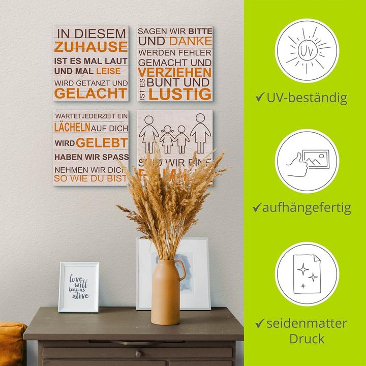 Actual product image Artland In this home - beige J5PO (40x40 cm)