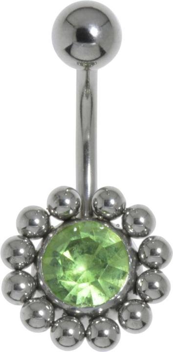 Actual product image Bijouteria Bellypiercing (Stainless steel, Crystal)