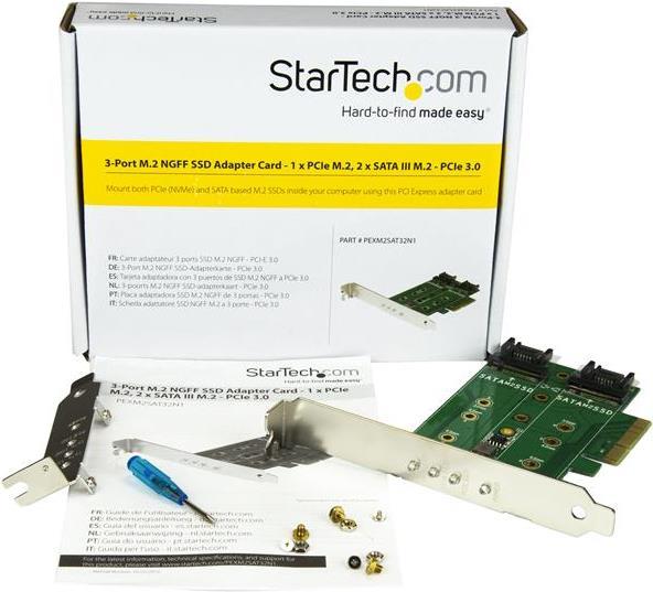 Produktbild StarTech 3PT M.2 SSD CARD - PCIE 3.0