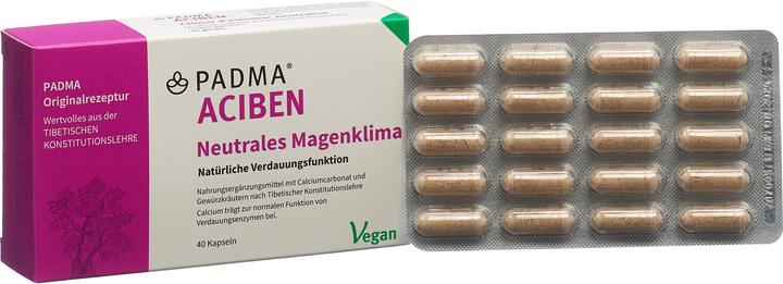 Image du produit Padma Climat stomacal équilibré d'Aciben (40 pièce(s), Capsules, 40 g)