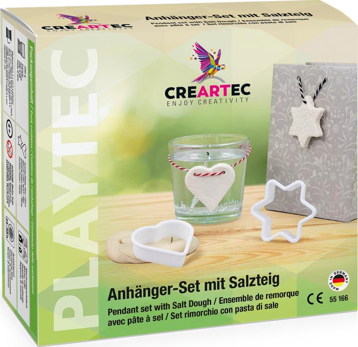 Produktbild Kreativ-Set "Salzteig Anhänger Herz & Stern"