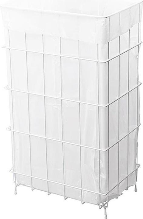 Ophardt Corbeille à déchets grillagée en acier inoxydable (60 l)