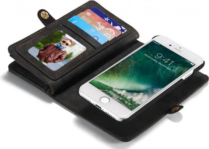 Actual product image Caseme Apple iPhone 8 Real Leather Wallet Card Case (Apple iPhone 8)
