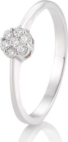 Produktbild Breuning Verlobungsring Flower (58, 585/14 K Gold)