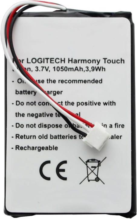 Actual product image Logitech Battery 915-000198, Harmony Touch, Harmony Ultimate (1 pcs., Device specific, 1050 mAh)