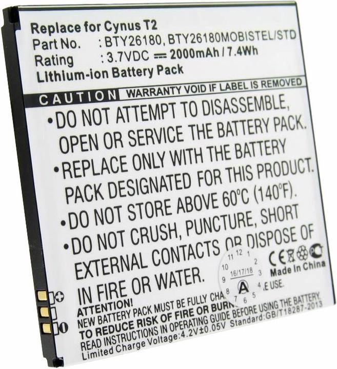 Immagine prodotto AccuCell Batteria MOBISTEL Cynus T2 come replica di adatta per MT-9081W