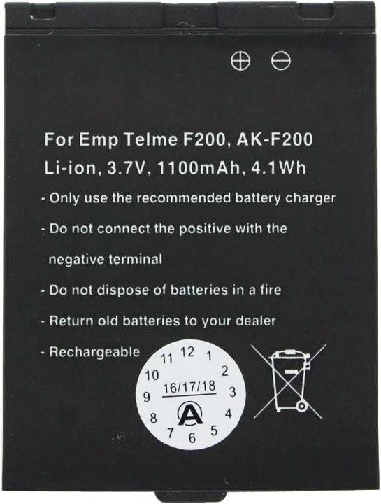 Actual product image AccuCell Battery for Emporia AK-F200, Emporia Flip Telme F210