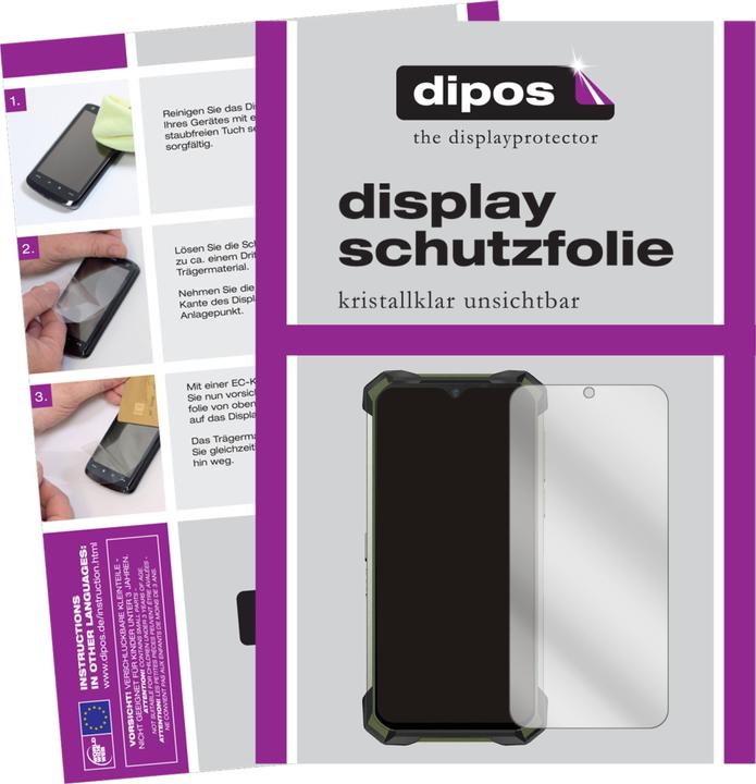Actual product image Dipos Screen Protector Crystalclear (5 Piece, Doogee S88 Plus)
