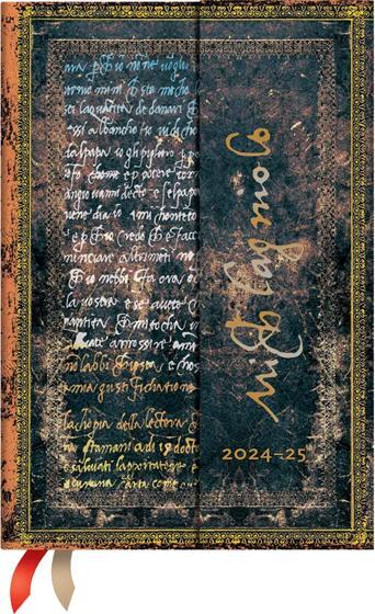 Produktbild Paperblanks PAPERBLAN Agenda Michelangelo Mini 25/26 DD0530-9 1W/2S 18M DE HOR HC 9.5x14cm (9.5 x 14 cm, Deutsch)