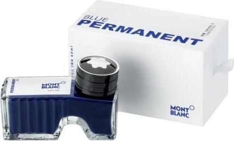 Actual product image Montblanc Ink 60ml 128195 Permanent Blue (Inkwell, Blue)