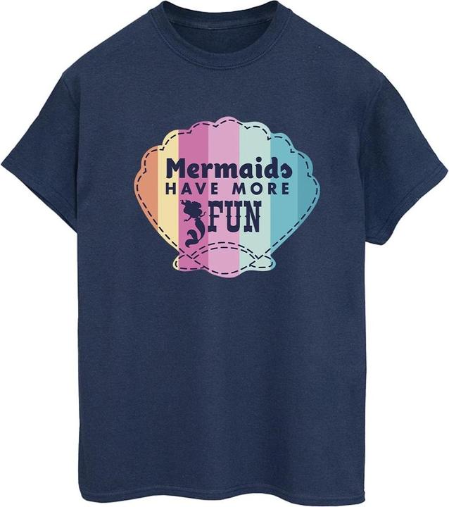 Actual product image Disney Womens/Ladies The Little Mermaid Fun Cotton Boyfriend T-Shirt (M)